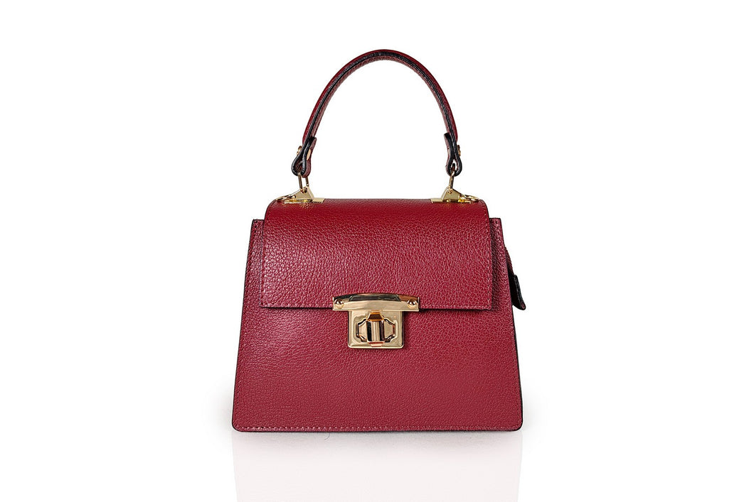 Borsa Donna in vera pelle Made in Italy colore Rosso