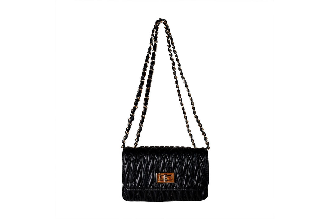 Borsa Donna in vera pelle Made in Italy colore Nero