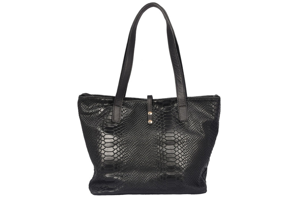 Borsa Donna in vera pelle Made in Italy colore Nero