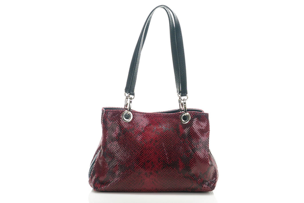 Borsa Donna in vera pelle Made in Italy colore Rosso