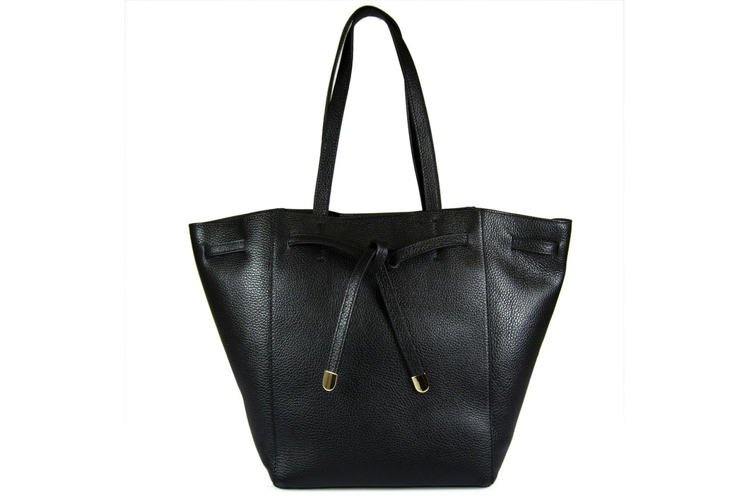 Borsa Donna in vera pelle Made in Italy colore Nero