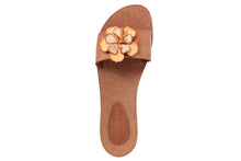 Carica l&#39;immagine nel visualizzatore di Gallery, Sandali flat Donna in Pelle Cuoio
