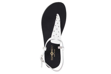 Carica l&#39;immagine nel visualizzatore di Gallery, Sandali flat Donna in Pelle Bianco
