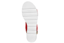 Carica l&#39;immagine nel visualizzatore di Gallery, Sandali flat Donna in Pelle Rosso
