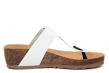 Carica l&#39;immagine nel visualizzatore di Gallery, Sandali flat Donna in Sintetico Bianco
