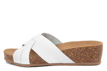 Carica l&#39;immagine nel visualizzatore di Gallery, Sandali flat Donna in Sintetico Bianco
