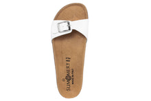 Carica l&#39;immagine nel visualizzatore di Gallery, Sandali flat Donna in Sintetico Bianco
