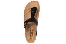 Carica l&#39;immagine nel visualizzatore di Gallery, Sandali flat Donna in Sintetico Nero
