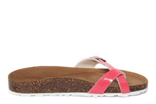 Carica l&#39;immagine nel visualizzatore di Gallery, Sandali flat Donna in Sintetico Rosso
