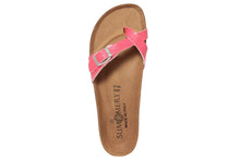 Carica l&#39;immagine nel visualizzatore di Gallery, Sandali flat Donna in Sintetico Rosso

