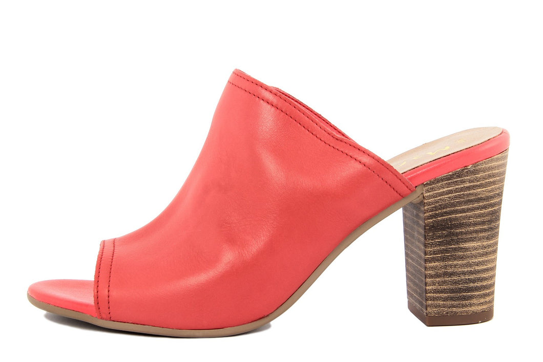 Mule e zoccoli Donna in Pelle Rosso