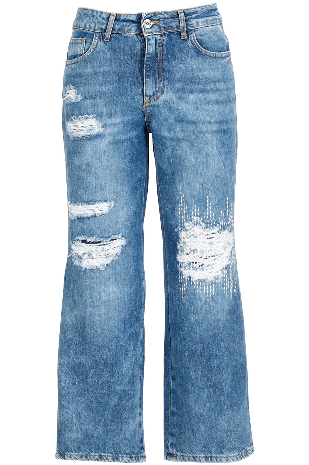 Pantalone Denim Donna colore Blu