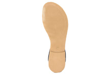 Carica l&#39;immagine nel visualizzatore di Gallery, Sandali flat Donna in Pelle Nero
