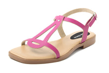 Carica l&#39;immagine nel visualizzatore di Gallery, Sandali Flat Made in Italy in pelle colore Rosa
