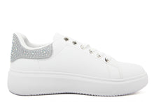 Carica l&#39;immagine nel visualizzatore di Gallery, Sneakers Donna colore Bianco/Argento Glitter
