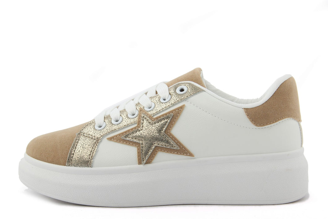 Sneakers Donna colore Beige