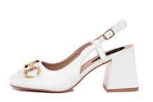 Carica l&#39;immagine nel visualizzatore di Gallery, Slingback Donna colore Bianco
