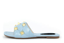 Carica l&#39;immagine nel visualizzatore di Gallery, Sandali flat Donna colore Blu
