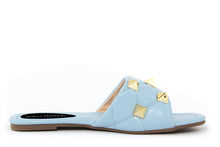 Carica l&#39;immagine nel visualizzatore di Gallery, Sandali flat Donna colore Blu
