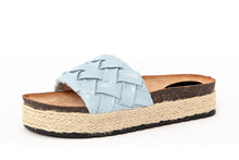 Carica l&#39;immagine nel visualizzatore di Gallery, Sandali platform Donna colore Blu
