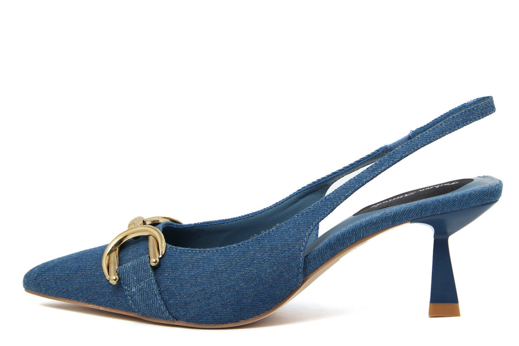Slingback Donna colore Blu