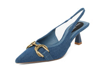 Carica l&#39;immagine nel visualizzatore di Gallery, Slingback Donna colore Blu
