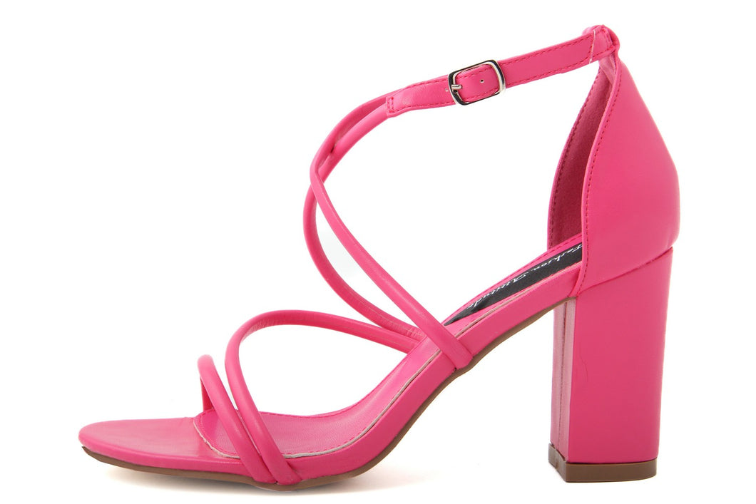 Sandali con tacco Donna Fuxia