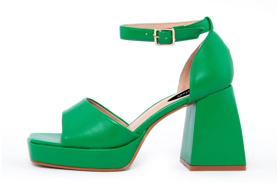 Sandali con tacco Donna colore Verde