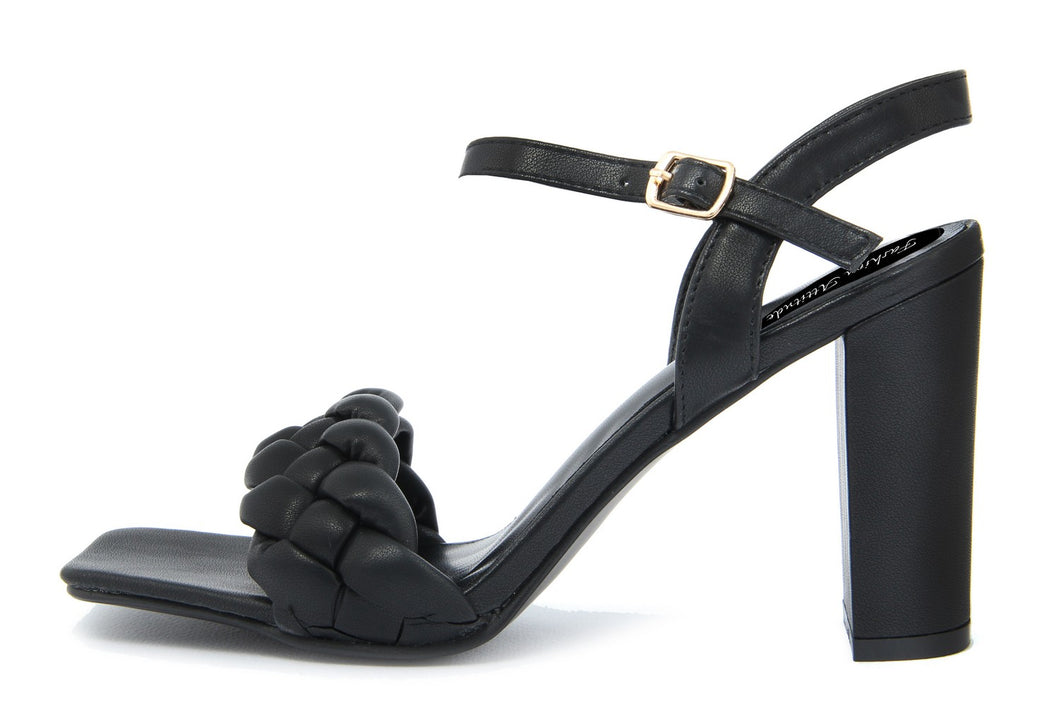 Sandalo con tacco Donna colore Nero