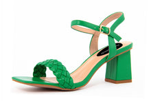 Carica l&#39;immagine nel visualizzatore di Gallery, Sandali con tacco Donna colore Verde
