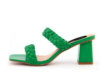 Carica l&#39;immagine nel visualizzatore di Gallery, Sandali con tacco Donna colore Verde
