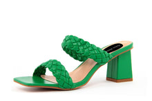 Carica l&#39;immagine nel visualizzatore di Gallery, Sandali con tacco Donna colore Verde
