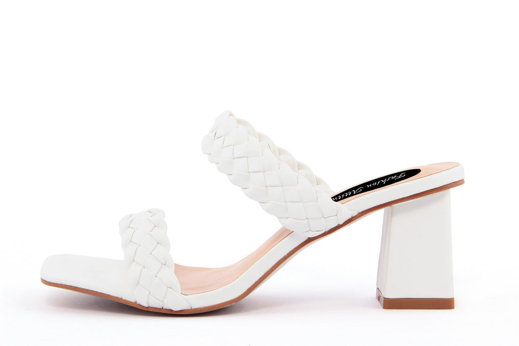 Sandali con tacco Donna colore Bianco