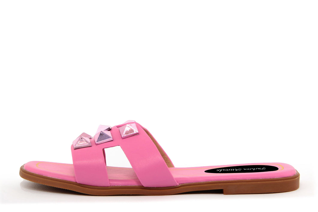 Sandali flat Donna colore Fuxia