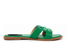 Carica l&#39;immagine nel visualizzatore di Gallery, Sandali flat Donna colore Verde
