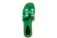 Carica l&#39;immagine nel visualizzatore di Gallery, Sandali flat Donna colore Verde
