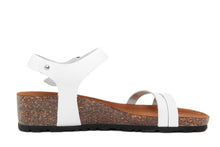 Carica l&#39;immagine nel visualizzatore di Gallery, Sandalo flat Donna colore Bianco
