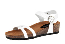 Carica l&#39;immagine nel visualizzatore di Gallery, Sandalo flat Donna colore Bianco

