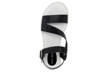 Carica l&#39;immagine nel visualizzatore di Gallery, Sandali platform Donna in Pelle Nero
