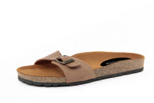 Carica l&#39;immagine nel visualizzatore di Gallery, Sandalo flat Donna colore Marrone
