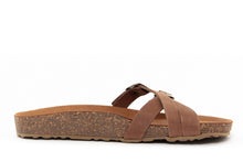 Carica l&#39;immagine nel visualizzatore di Gallery, Sandalo flat Donna colore Marrone

