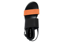 Carica l&#39;immagine nel visualizzatore di Gallery, Sandali platform Donna in Pelle Arancio
