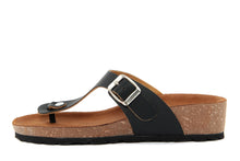 Carica l&#39;immagine nel visualizzatore di Gallery, Sandalo flat Donna colore Nero
