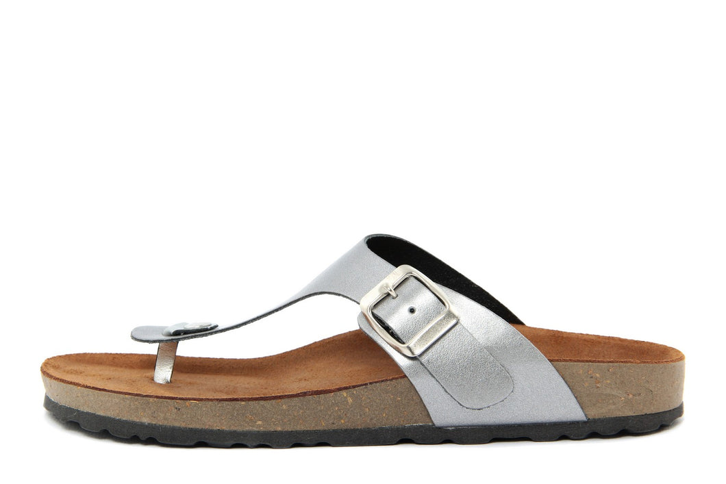 Sandalo flat Donna colore Grigio