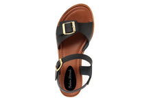 Carica l&#39;immagine nel visualizzatore di Gallery, Sandali platform Donna in Pelle Nero
