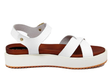 Carica l&#39;immagine nel visualizzatore di Gallery, Sandali platform Donna in Pelle Bianco
