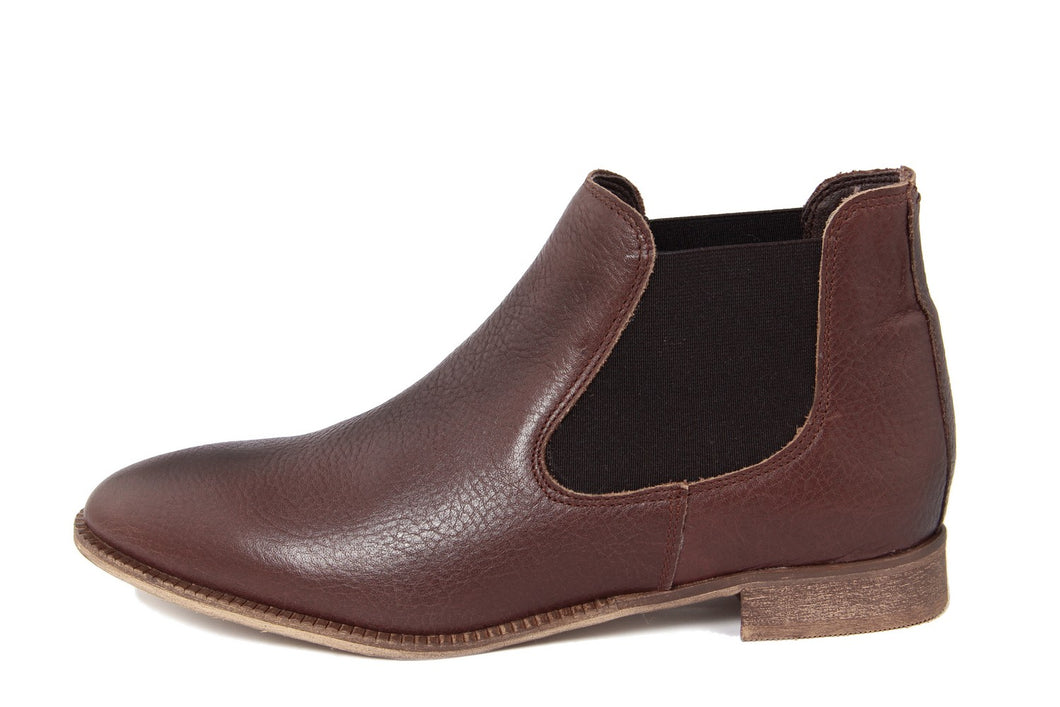 Stivaletto chelsea Donna in Pelle Marrone