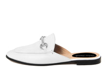 Carica l&#39;immagine nel visualizzatore di Gallery, Mule e zoccoli Donna In Pelle Bianco
