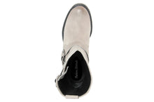 Carica l&#39;immagine nel visualizzatore di Gallery, Stivaletto biker Donna in Pelle Grigio
