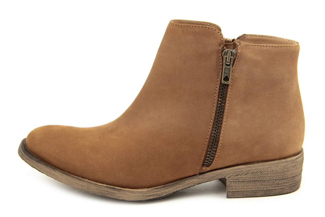 Stivaletto Donna in Pelle Cuoio